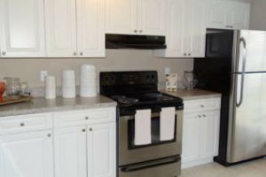 Stainless Steel and Black Appliances